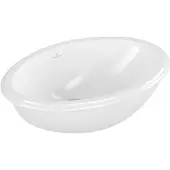 Villeroy & Boch Unterbauwaschbecken Evana 614700, 500 x 350 mm, Oval, mit Überlauf, Außenseite glasiert, Weiß Alpin, 1 Stk.