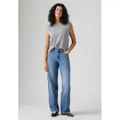 Levi's Baggy Dad Heavy Check Größe: W24L30 | Straight Jeans Outlet | Damen