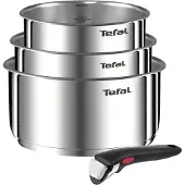 Tefal Ingenio L8964S44, Gemischtes Set, Edelstahl, Edelstahl, Schwarz, Keramik, Gas, Halogen, Induktion, 4 Stück(e)