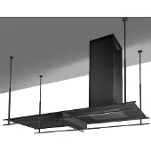 Airforce Inselhaube Frame Isola Abzugshaube 180x60cm Abluft/Umluft