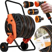 Bradas Set Gartenschlauch Carat 1/2" 30m | Pistole, Anschlüssen + mini wagen