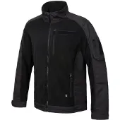 Brandit funktionale Herren Jacke Reißverschluss Taschen Schwarz