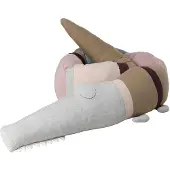 Sebra Kissen - Stickat - 190 cm - Sleepy Croc - Puderrose Mix - - One Size - Kissen