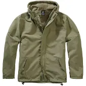 Brandit stylische Herren Jacke Reißverschluss Klettverschluss Khaki