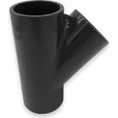 Trend-Pool PVC T-Stück 45° | Ø 50 mm | Grau