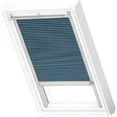 Velux Dachfenster Wabenplissee schiefergrau mit grauem Alu-Rahmen solarbetriebenMK04 1164K