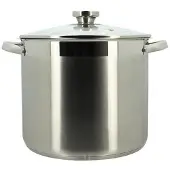 Menastyl Topf mit Deckel – – 4615455 – Edelstahl – 9 Liter – Für alle Herdarten geeignet, inklusive Induktion