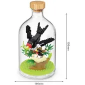 Tinisu Schwalbe Bausteine Modell Figur Klemmbausteine Flasche Micro-Bricks