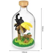 Tinisu Nashornkäfer mit Flügel Bausteine Modell Figur Klemmbausteine Flasche Micro-Bricks