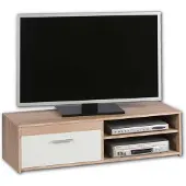 Emob TV-Schrank Gamba 120cm mit 1 Tür - Eiche/Weiß