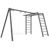 Marbo-sport Marbo Sport OUTDOOR PREMIUM-Leiter - MO-016 + PREMIUM-Doppelschaukel