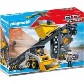 Playmobil Conveyor Belt with Mini Excavator, Kunststoff, Multi