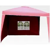 Markenlos Seitenteile 2er Set für Alu Faltpavillon 3x3m bordeaux