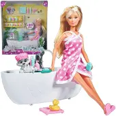 Simba Steffi Love Set Steffi Puppe in der Badewanne + Zubehör