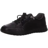 Waldlaufer Schnürhalbschuhe bequem in schwarz, Gr. 10.5
