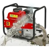 HECHT 3635 Schmutzwasser Pumpe Benzin | 38000 l/h | 2" | 7 m Saughöhe | 32 m Förderhöhe