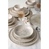 Keramika Geschirrset - Groundlace - 24 teilig - 6 Personen - Steingut