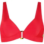 Ten Cate Triangle-Bikini-Top Buckle Push-Up Bright Red - 36B