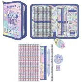 Northix Stitch-Federmäppchen mit Reißverschluss, strapazierfähiges Material, großes Fassungsvermögen
