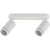 Licht-Erlebnisse Deckenspot Metall verstellbar Weiß GU10 2-flammig länglich Modern Spot Lampe Decke