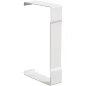 Hager BR6513079016, Kabelrinnenhalterung, Weiß, Stahl, 130 mm, 68 mm
