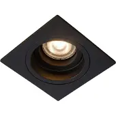 Licht-Erlebnisse Einbauleuchte Boden Metall 9.1 cm breit Schwarz GU10 quadratisch Modern