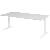 Hjh OFFICE PRO XTRA XB 2E WW - Grau 200 x 100 höhenverstellbar