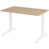 Hjh OFFICE PRO XTRA XB 12 WW - 120 x 80 Eiche höhenverstellbar
