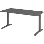 Hammerbacher Schreibtisch C-Fuss 160x80cm Graphit/Graphit