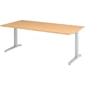 Hjh OFFICE PRO XTRA XB 2E SS - Buche 200 x 100 höhenverstellbar