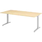 Hjh OFFICE PRO XTRA XB 2E SS - Ahorn 200 x 100 höhenverstellbar