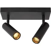 Licht-Erlebnisse Spot Strahler Aluminium verstellbar Schwarz GU10 2-flammig länglich Modern