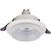Licht-Erlebnisse Einbaustrahler Metall GU10 B: 9,2 cm Weiß rund Modern
