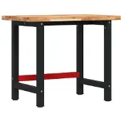 Syfax Werkbank 100x60x83 cm Massivholz Akazie Rechteckig