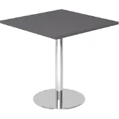 Hammerbacher Besprechungstisch 80x80cm Graphit/Chrom