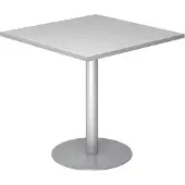 Hjh OFFICE PRO BISTRO F88Q S - System Konferenztisch Grau 80 x 80 Silber