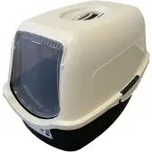 Big Buy Cooking Petdesign Katzenklo Weiß/Schwarz