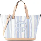 Tom Tailor Shopper "Gilda" Damen Umhängetasche, Tragetasche mit großem Tom-Tailor-Logo