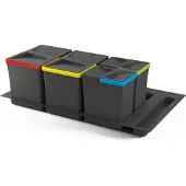 Emuca Behälterset Mit Recyclingbasis Für Küchenschublade