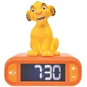 Lexibook Simba 3D-Nachtlicht-Wecker mit Soundeffekten