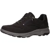 Waldlaufer Schnürhalbschuhe bequem in schwarz, Gr. 6.5