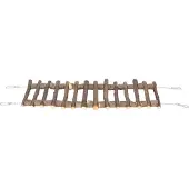 Gistuch Haustier-Kletterleiter, Zähneknirschen, umweltfreundlich, langlebig, flexible Holzbrücke für Papageien, Chinchillas, 50 cm