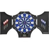 SPORTNOW Elektronische Dartscheibe Dartboard mit 6 Dartpfeilen & 6 Ersatzspitzen