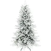 Welikera Künstlicher Weihnachtsbaum, 180cm Christbaum mit Schnee, 1815 Zweigen, klappbarem Metallständer