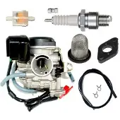 Untimero Racing VERGASER ZÜNDKERZE Set für REX Bergamo 50 4T bis2017