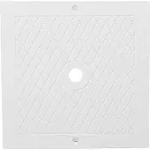 Gistuch Quadratischer Pool-Skimmerdeckel, 25,4x25,4cm, Kunststoff & UV-beständig, bruchfest – einfacher Ersatz für Pool-Wartung
