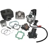 Untimero 50ccm Zylinder KIT Kopf VERGASER KOMPLETT für SUPERBYKE Powerband 50 Zylinderkit