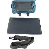 Gistuch Wasserdichte Fahrrad-Lenkertasche, Fahrrad-Frontaufbewahrung mit abnehmbarem Schultergurt für die Handy-Navigation, Blau