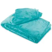 Leonado vicenti Kuscheldecke Petrol 150x200 cm Wolldecke Fleece extra weiche Wohndecke Sofa