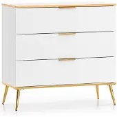 Petits-meubles Kommode Zora mit 3 Schubladen, Weiß, 92cm